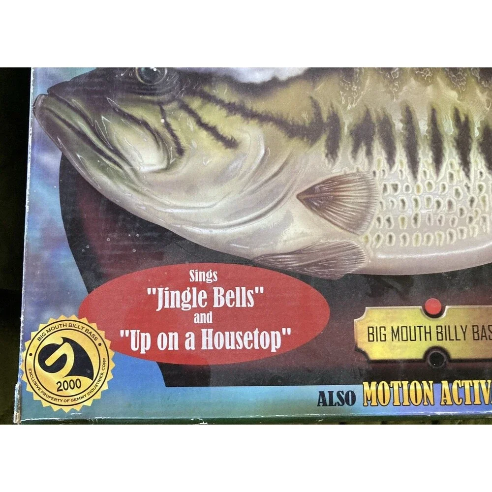 Big Mouth Billy Bass Battery Operated Talking Toy Fish **READ** See Video